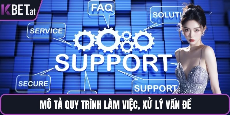 Mô tả quy trình làm việc, xử lý vấn đề